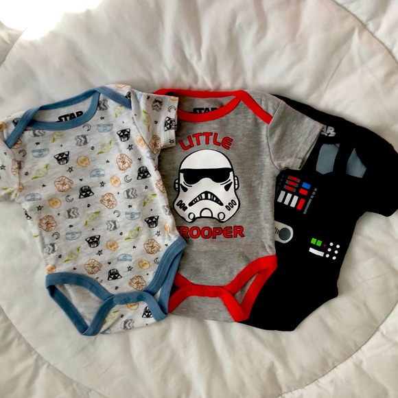 NWOT Set of 3 Star Wars Bodysuits - Picture 1 of 5